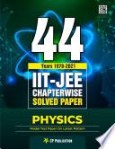 44 Years IIT-JEE Physics Chapter Wise Solved Papers (1978 - 2021) By Career Point Kota