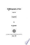 A Bibliography of Iran: Linguistics