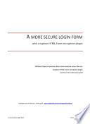 A more secure login