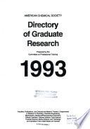 Acs Directory of Graduate Research 1993