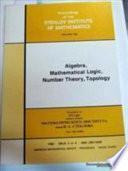 Algebra, Mathematical Logic, Number Theory, Topology