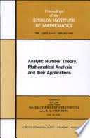 Analytic Number Theory, Mathematical Analysis and Their Applications