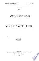 Annual Report on the Statistics of Manufactures