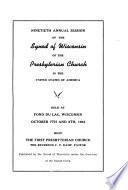 Annual Session of the Synod of Wisconsin of the Presbyterian Church in the United States of America