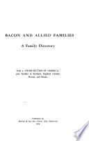 Bacon and Allied Families