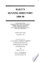 Baily's Hunting Directory