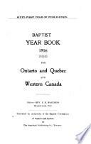 Baptist Year Book ...
