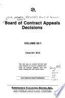 Board of Contract Appeals Decisions
