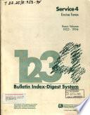 Bulletin Index-digest System. Service 4: Excise Taxes