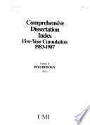Comprehensive Dissertation Index