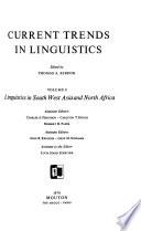 Current Trends in Linguistics: Linguistics in South West Asia and North Africa