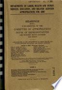 Departments of Labor, Health and Human Services, Education, and Related Agencies Appropriations for 2008