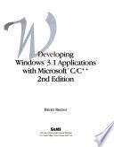 Developing Windows 3.1 Applications with Microsoft C/C++