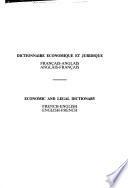 Dictionnaire Économique Et Juridique