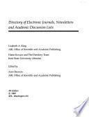 Directory of Electronic Journals, Newsletters, and Academic Discussion Lists