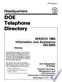 DOE Telephone Directory