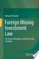 Foreign Mining Investment Law