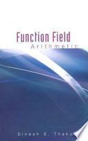 Function Field Arithmetic