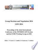 Group Decision and Negotiation 2014 GDN 2014