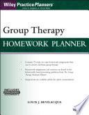 Group Therapy Homework Planner, with Download EBook