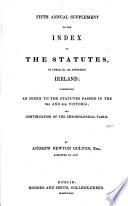 Index to the Statutes, at Present at Force In, Or Affecting Ireland, from ... 1310 to 1835