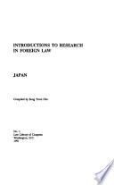 Introductions to Research in Foreign Law
