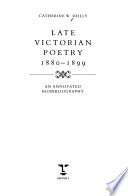 Late Victorian Poetry, 1880-1899