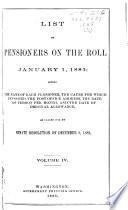 List of Pensioners on the Roll January 1, 1883