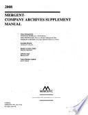 Mergent ... Company Archives Supplement