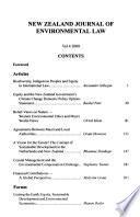 New Zealand journal of environmental law