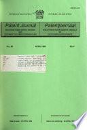 Patent journal, including trade marks, designs, and copyright in cinematograph films