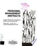 Personnel Management Abstracts
