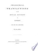 Philosophical Transactions of the Royal Society of London