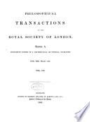 Philosophical Transactions of the Royal Society of London