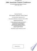 Proceedings of the ... American Control Conference