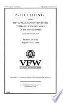 Proceedings of the ... Annual Convention of the Veterans of Foreign Wars of the United States (summary of Minutes).