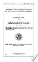 Proceedings of the Disabled American Veterans 2009 National Convention, August 22-25, 2009, Denver Colorado, 111-1 House Document 111-72