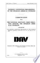 Proceedings of the Disabled American Veterans,... Aug. 10-13, 2013, 113-1 H.Doc. 113-76