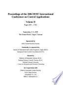 Proceedings of the ... IEEE International Conference on Control Applications