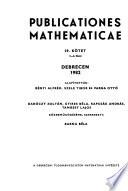 Publicationes mathematicae