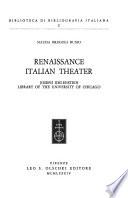 Renaissance Italian Theater