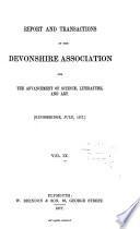 Report and Transactions - The Devonshire Association for the Advancement of Science, Literature and Art