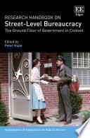 Research Handbook on Street-Level Bureaucracy