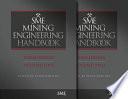 SME Mining Engineering Handbook, Third Edition
