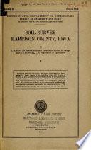 Soil Survey of Harrison County, Iowa