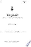 The Civil List of Indian Administrative Service