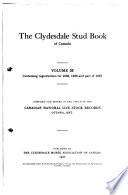 The Clydesdale Stud Book of Canada
