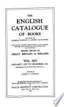 The English Catalogue of Books ...