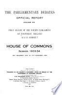 The Parliamentary Debates: Official Report