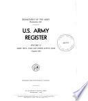 U.S. Army Register